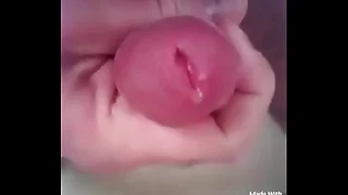 Jerking off, precum, sperm spurts